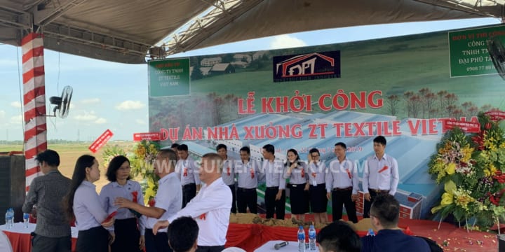 Khởi công | Công ty tổ chức lễ khởi công chuyên nghiệp tại Đồng Nai | Khởi công Nhà xưởng ZT Textile