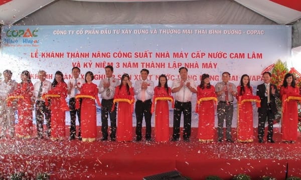 Công ty tổ chức lễ khánh thành tại Bình Dương | Lễ khánh thành Nhà máy cấp nước Cam Lâm