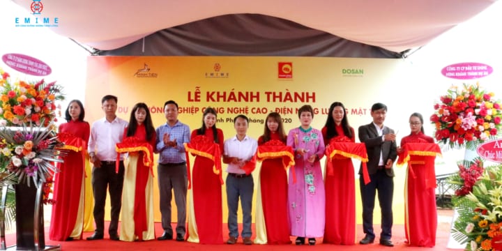 Công ty tổ chức lễ khánh thành tại Bình Phước | Lễ khánh thành dự án nông nghiệp công nghệ cao kết hợp điện mặt trời áp mái của công ty EMIME