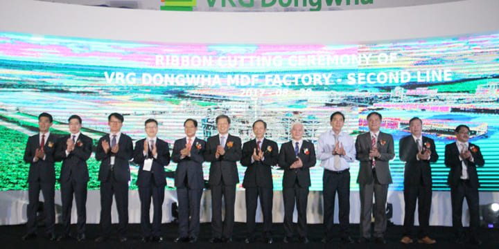 Công ty tổ chức lễ khánh thành tại Bình Phước | Lễ khánh thành Nhà máy MDF VRG Dongwha – dây chuyền 2