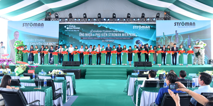 Công ty tổ chức lễ khánh thành tại Long An| Lễ khánh thành Nhà máy Ống Nhựa và Phụ Kiện Ströman Miền Nam
