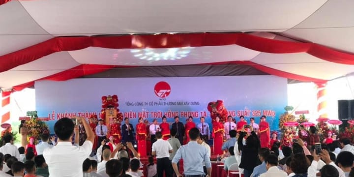 Công ty tổ chức lễ khánh thành tại Bình Thuận | Lễ khánh thành nhà máy điện mặt trời Hồng Phong 1A