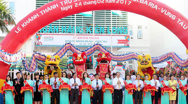 Công ty tổ chức lễ khánh thành tại Bà Rịa-Vũng Tàu | Lễ khánh thành  trụ sở mới Ngân hàng TMCP Kiên Long